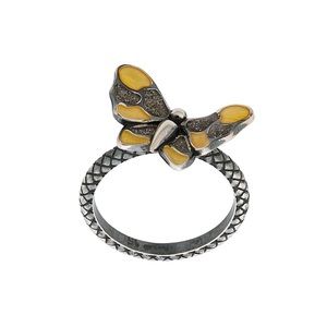 Bottega Veneta Intrecciato Butterfly Ring SIZE 6
